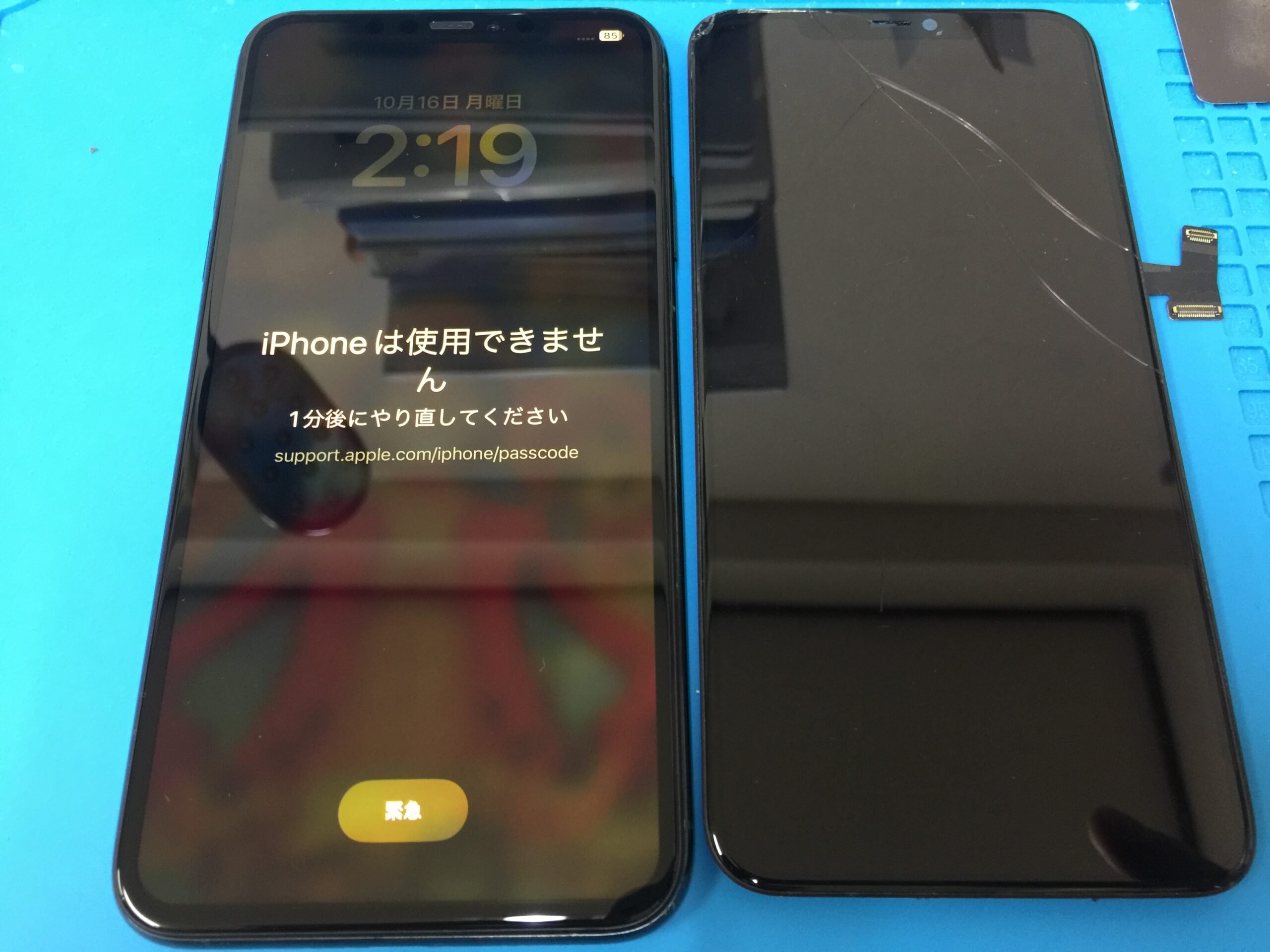 Apple スマートフォン ブラック iPhone11 液晶縦線 iPhone11の画面、少しづつ画面に縦線が… | お近くのiPhone修理センター